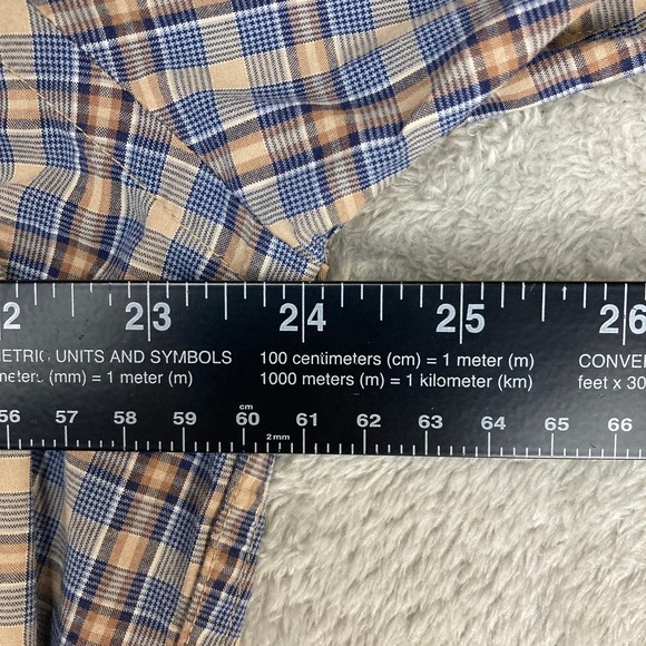 Lyle & Scott Scotland Men's Plaid Button Down Shirt Size‎ L 100% Combed Cotton - Picture 5 of 10